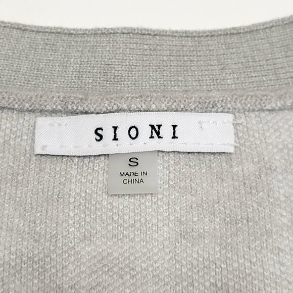 Anthropologie Sioni Womens Button Up Cardigan Size S Checkered Academia Granny - Picture 8 of 11